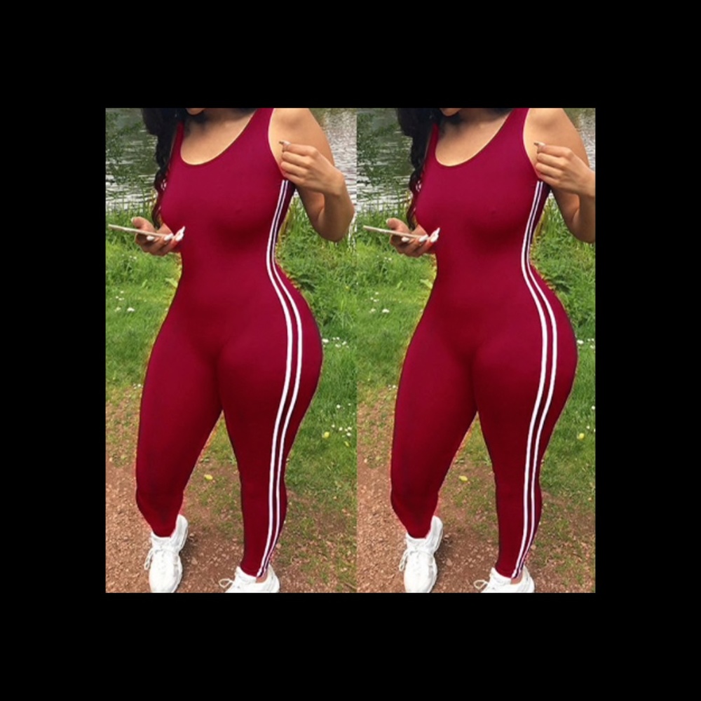 Yoga Jumpsuit (Red)